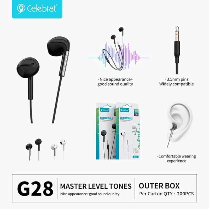 هندزفری Celebrat G28 - Image 3