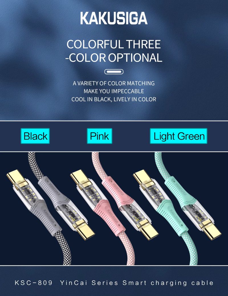 کابل Kakusiga KSC-809 دو سر تایپ سی - Image 3