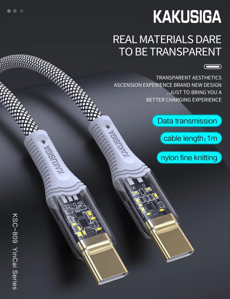 کابل Kakusiga KSC-809 دو سر تایپ سی - Image 2