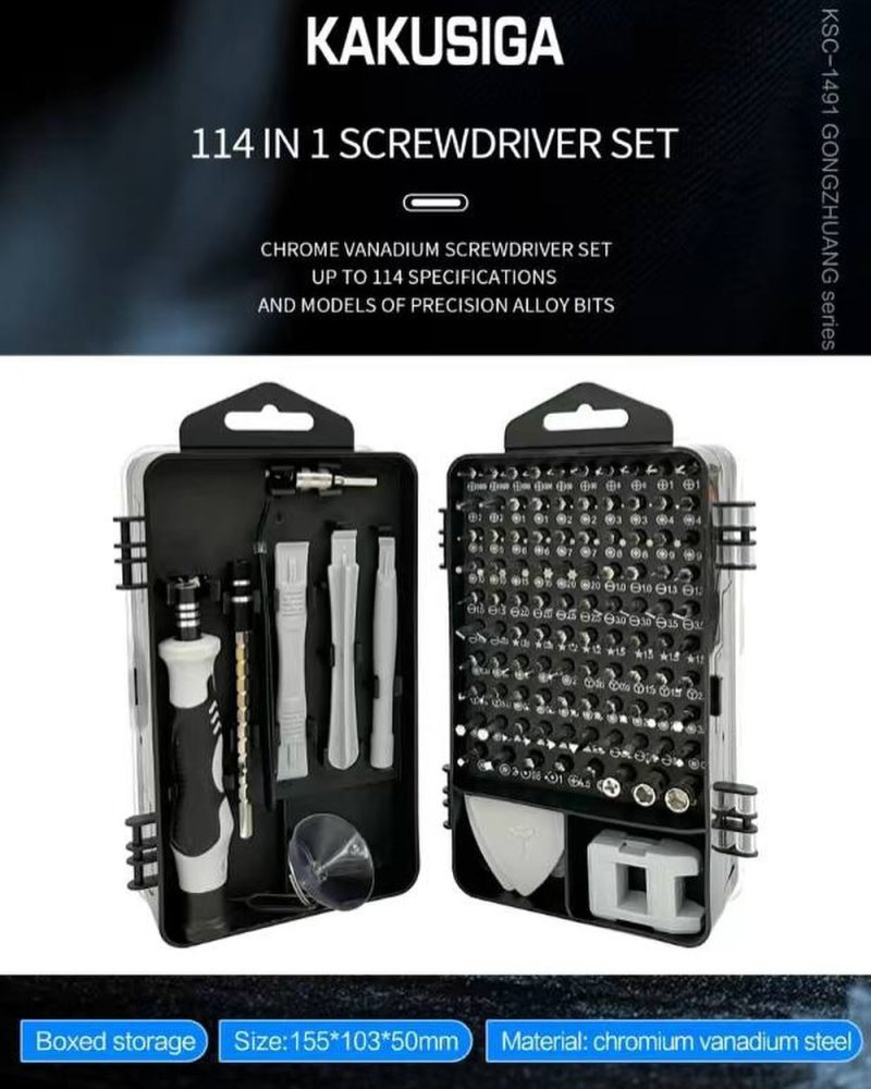 ست پیچ گوشتی چند کاره کاکوسیگا مدل Kakusiga KSC-1491 ست پیچ گوشتی چند کاره کاکوسیگا مدل Kakusiga KSC-1491