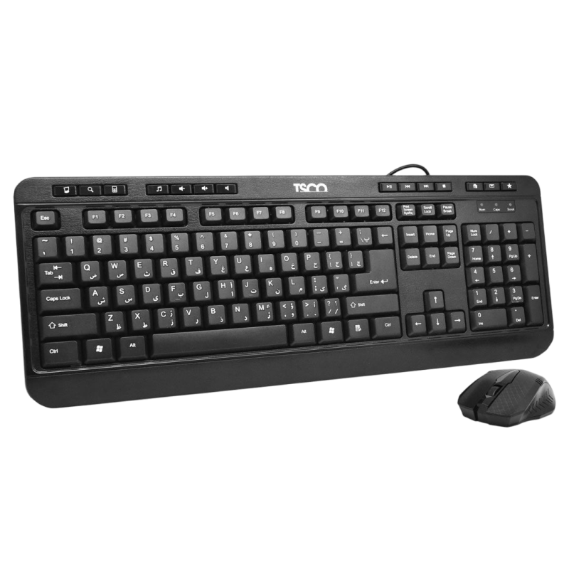 موس و کیبورد سیمی تسکو مدل TSCO TK 8052 موس و کیبورد سیمی تسکو مدل TSCO TK 8052