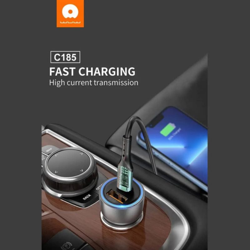 شارژر فندکی دبلیو یو دبلیو مدل WUW C185 شارژر فندکی دبلیو یو دبلیو مدل WUW C185