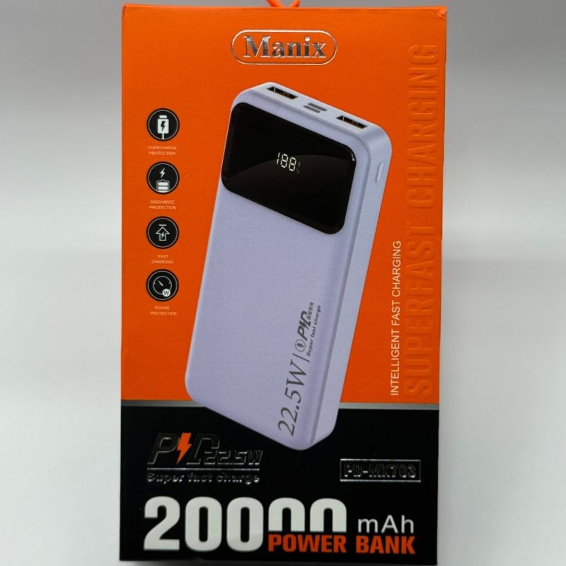 پاوربانک مانیکس مدل Manix Mx703 20000 mah
