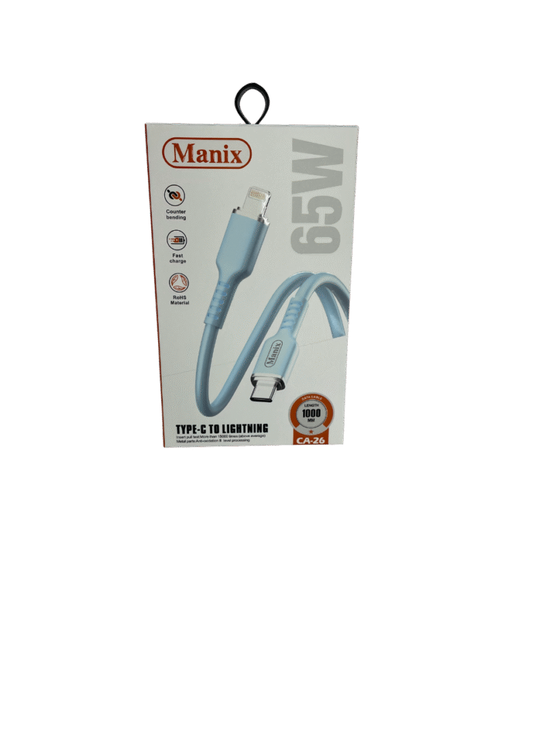 کابل تایپ سی به لایتنینگ مانیکس مدل Manix CA-26