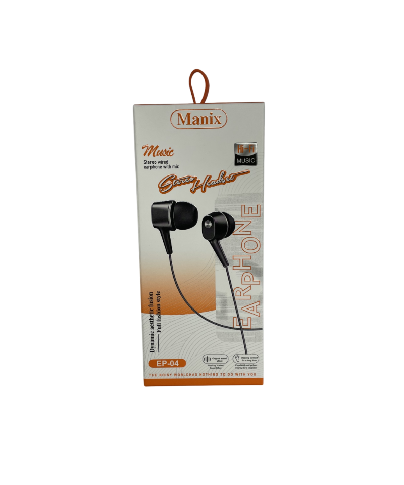 هندزفری مانیکس مدل Manix EP-04 هندزفری مانیکس مدل Manix EP-04