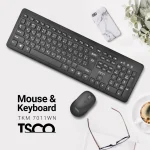 ماوس و کیبورد بی سیم تسکو مدل TSCO TKM7011WN