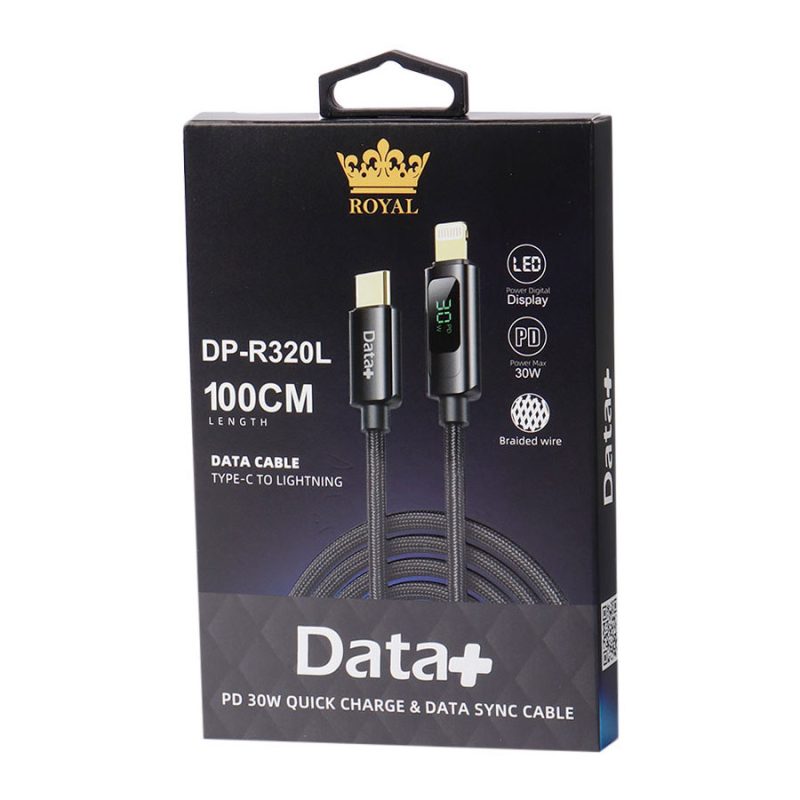 کابل تایپ سی به لایتنینگ دیتاپلاس data+ DP-R320L Type-C to Lightning