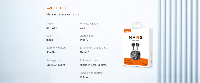 ایرپاد رسی مدل Recci REP-W58 ایرپاد رسی مدل Recci REP-W58