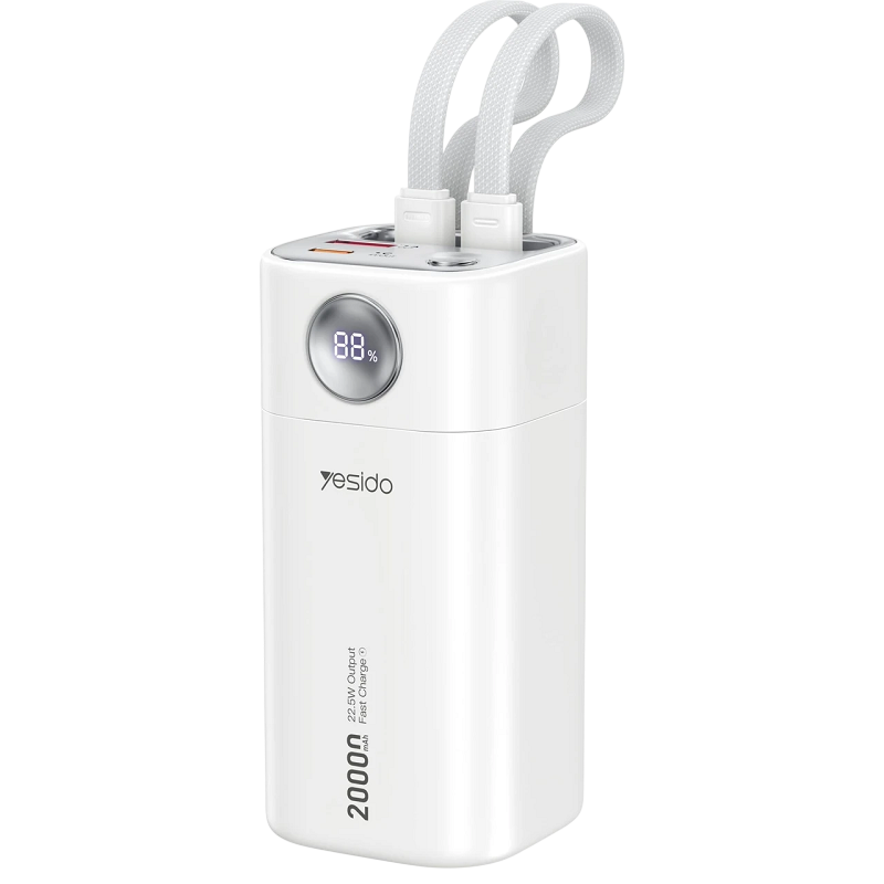 پاوربانک 20000 میلی آمپر یسیدو مدل Yesido YP86 پاوربانک 20000 میلی آمپر یسیدو مدل Yesido YP86