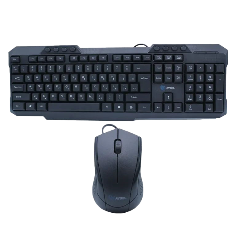 موس و کیبورد باسیم بایبل مدل Baybel KM-300 موس و کیبورد باسیم بایبل مدل Baybel KM-300